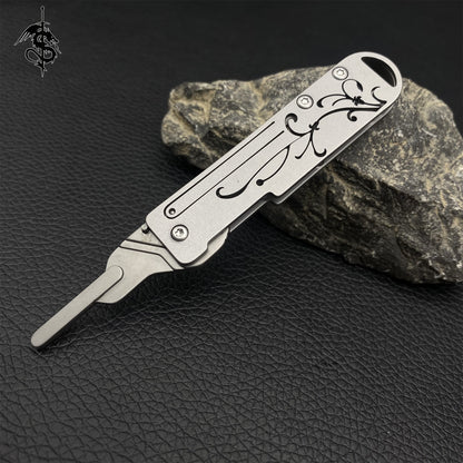 High-end Chinese Style Orchid Stainless Steel Cutting Knife