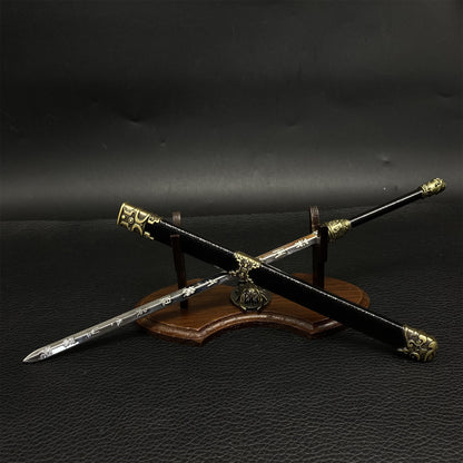 Ancient Mo Wen Sword Metal Miniature