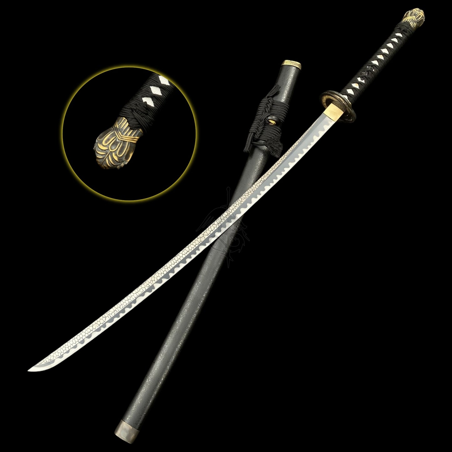Moonveil Katana Carbon Steel Metal Replica