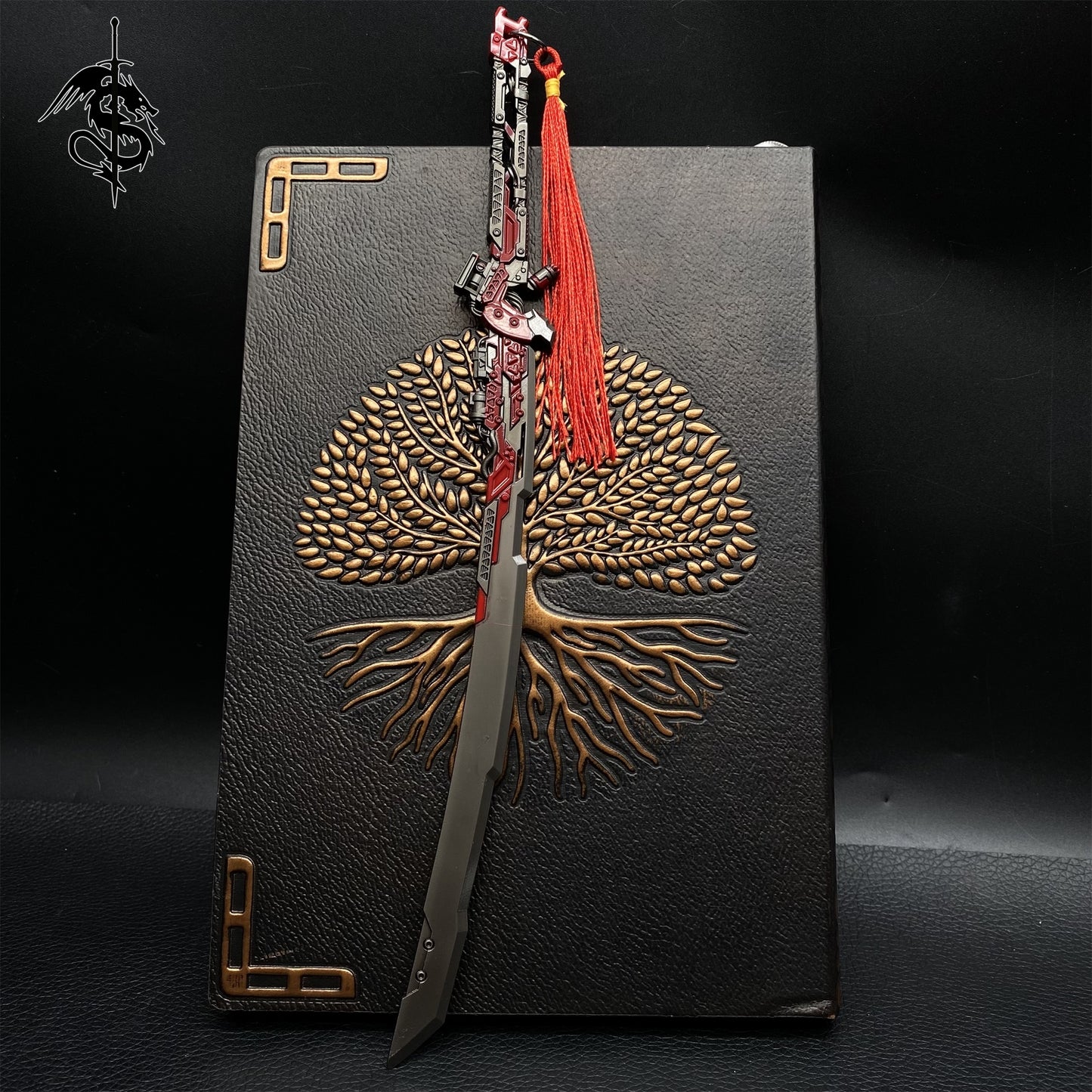 Hot Game Moth Sword Tassels Katana Metal Display Art