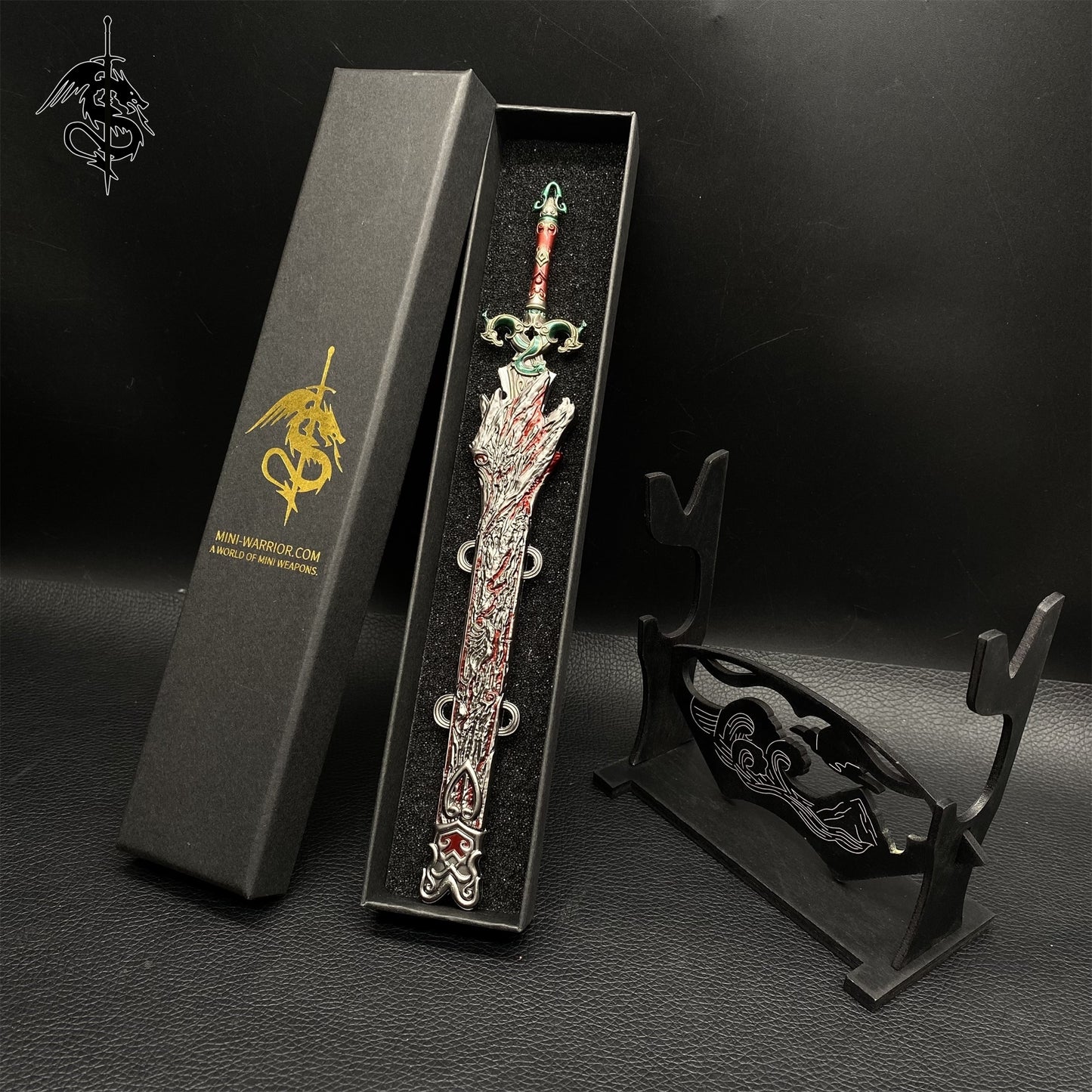 NB Game Red Sky Sword Metal Display Art