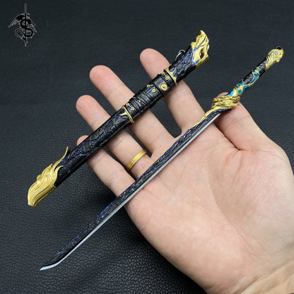 Hot Game Prop Gold Ancient Sword Metal Replica