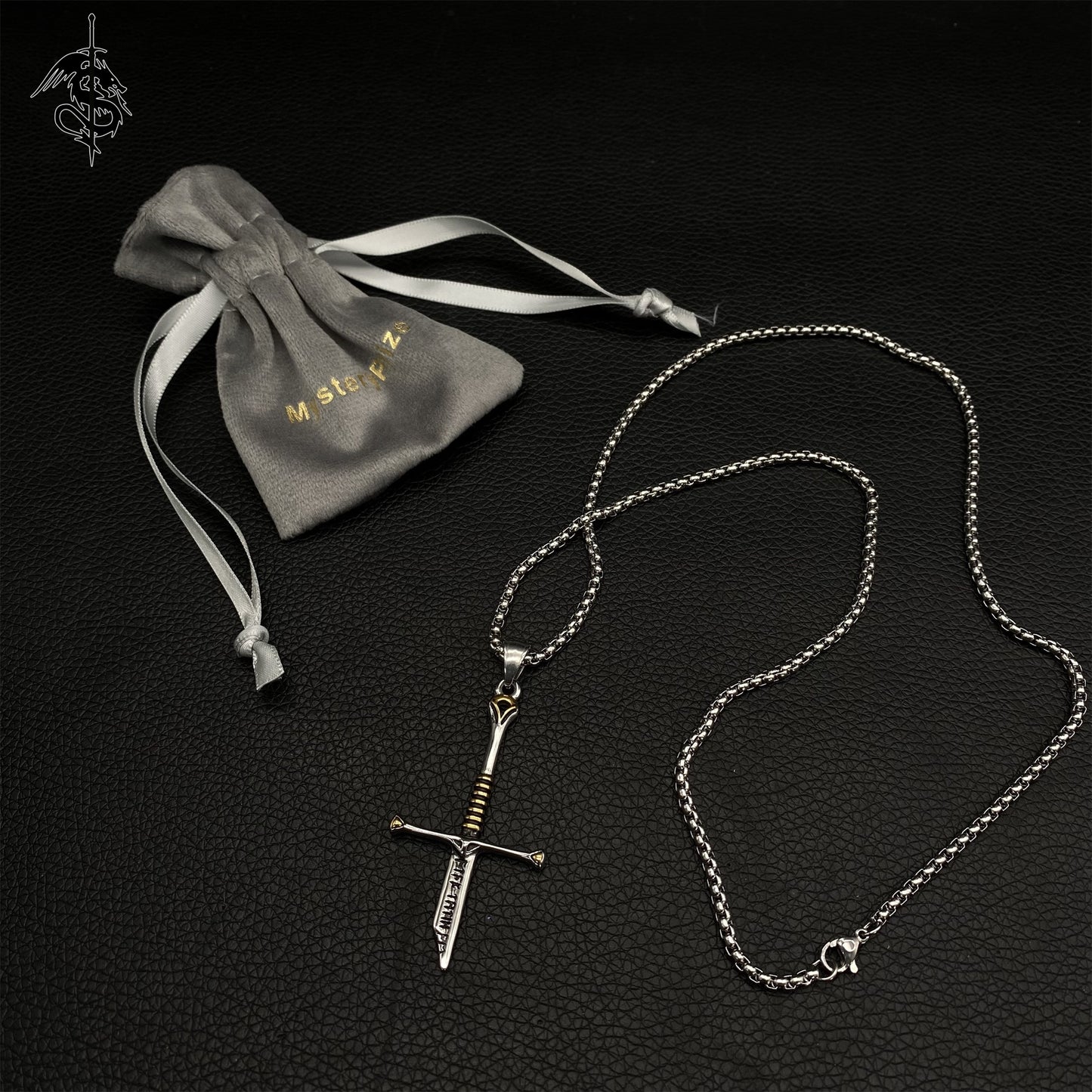 Middle Age Broken Holy Sword King Elendil Narsil Necklace Cool Collective Jewelry