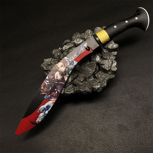 Demon Killer Anime Nepal Knife Blade Blunt Metal Replica Display Art