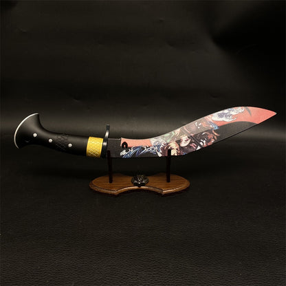 Demon Killer Anime Nepal Knife Blade Blunt Metal Replica Display Art