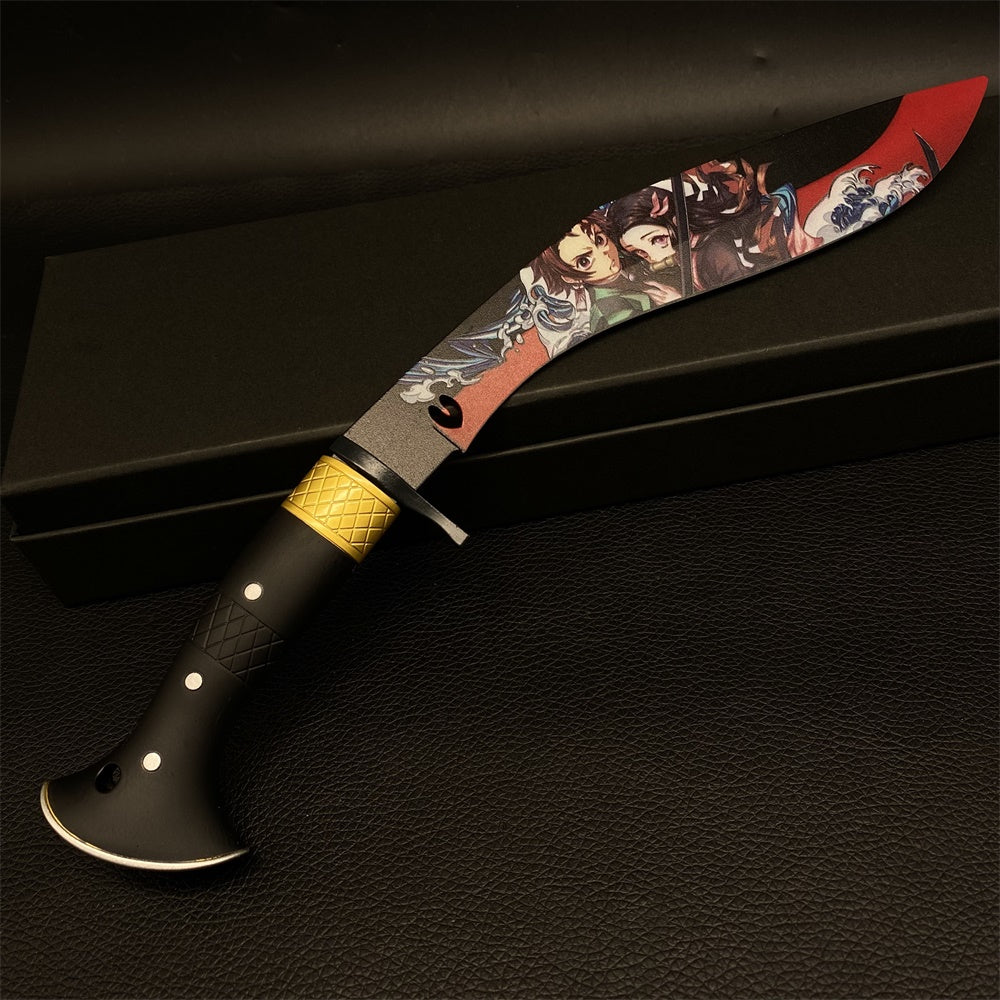 Demon Killer Anime Nepal Knife Blade Blunt Metal Replica Display Art