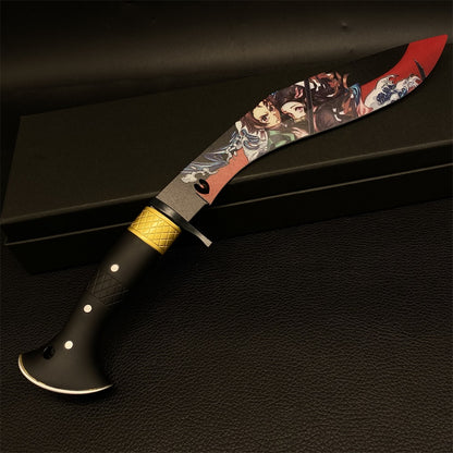 Demon Killer Anime Nepal Knife Blade Blunt Metal Replica Display Art