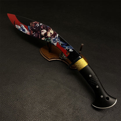 Demon Killer Anime Nepal Knife Blade Blunt Metal Replica Display Art