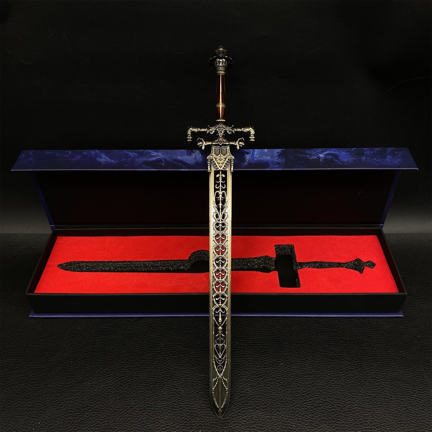Night And Flame Sword Metal Replica With Gift Box