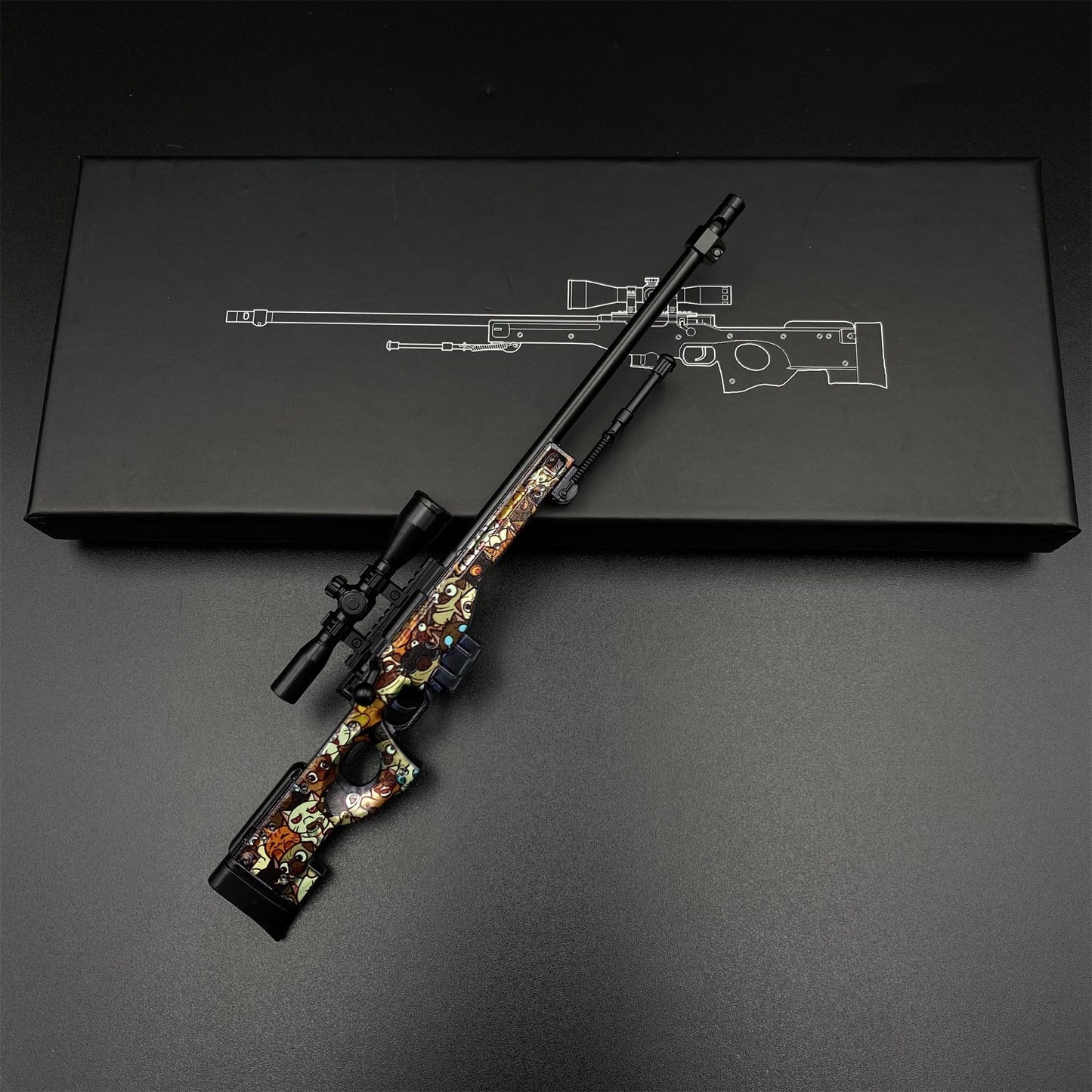 Hot Game CS2 PAW AWP Sniper Rifle Metal Replica Game Prop Collectible