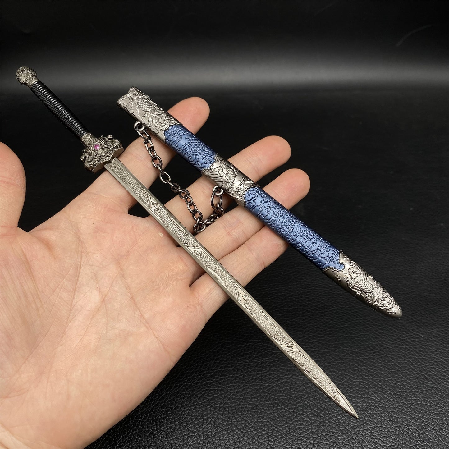 Phoenix Seeking A Mate Sword Metal Mini Replica
