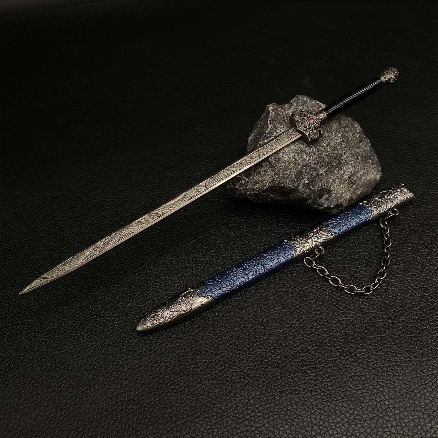 Phoenix Seeking A Mate Sword Metal Mini Replica