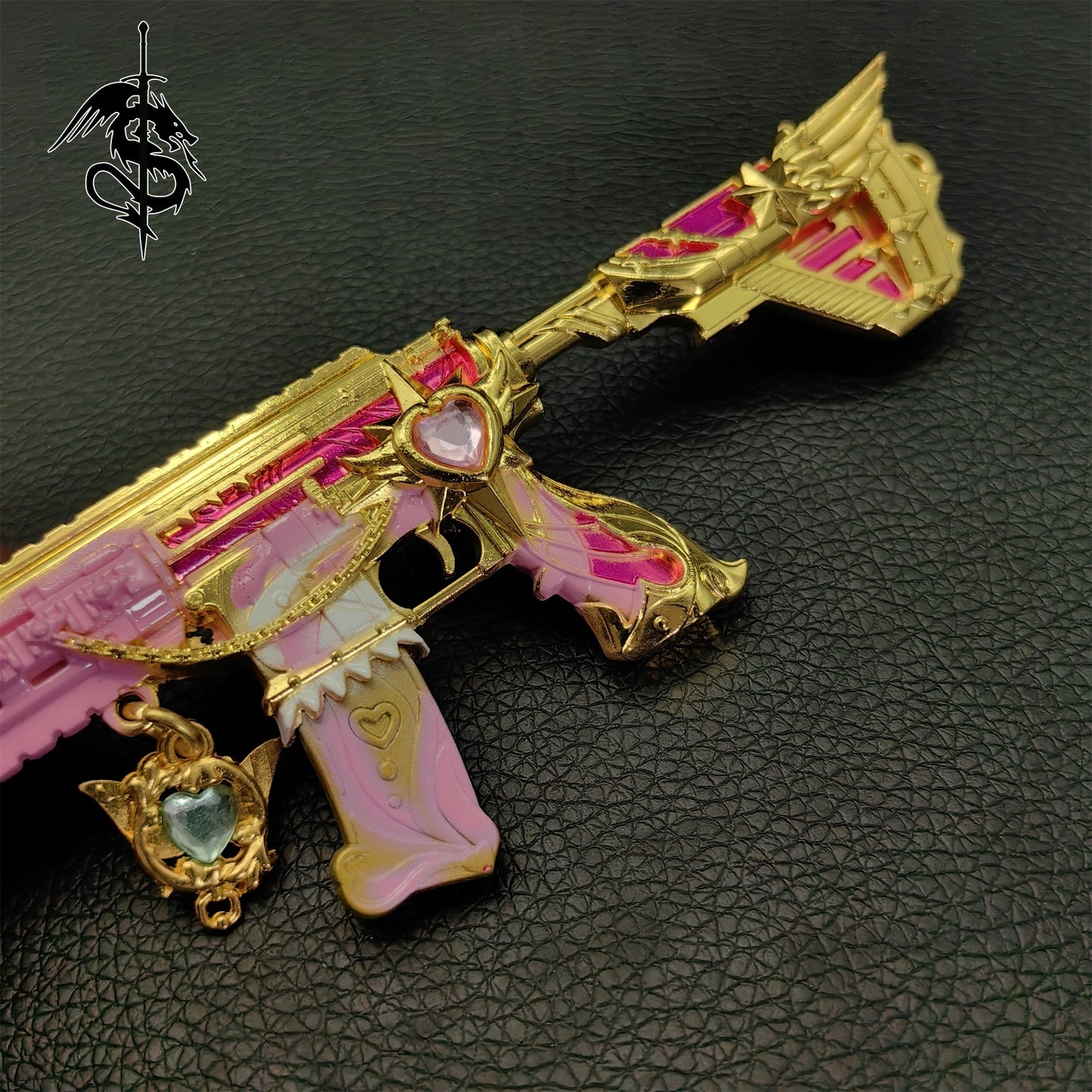 Pink Girl HK416 Miniature Metal M416 Rifle Small Replica
