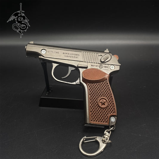 World Famous Gun Metal Pistolet Makarova Miniature Model