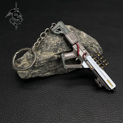 Game PLAS-1 Mini Gun KeyRing Metal Pendant