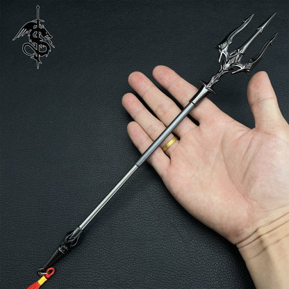 Metal Scalable Poseidon Trident Miniature