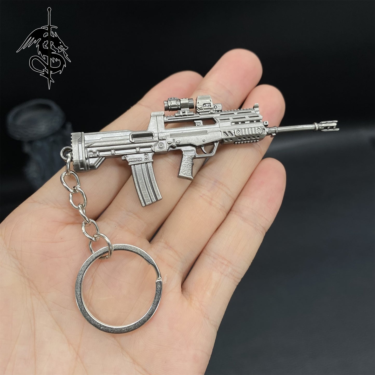 Metal Prices Type97 Mini Gun Keychain Backpack Pendant