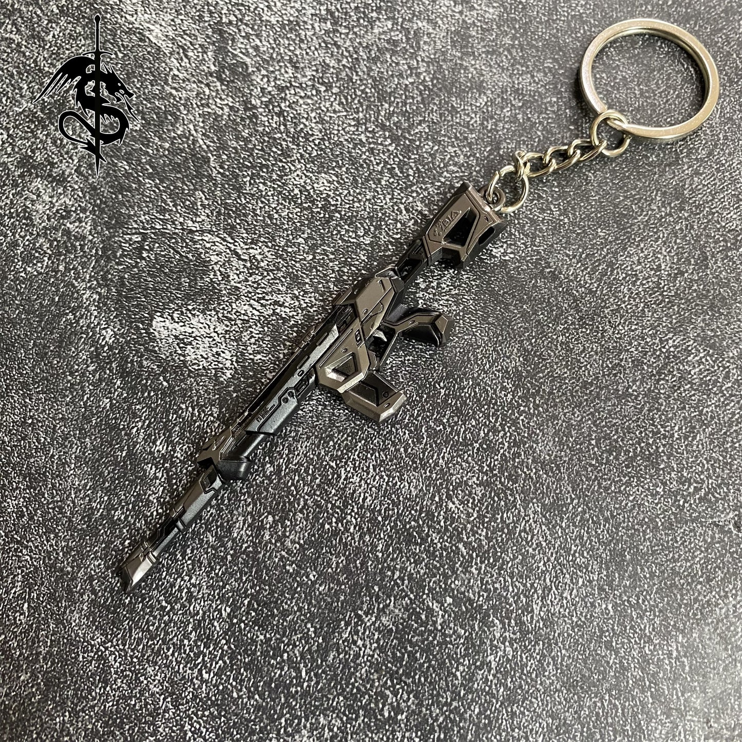 Tiny Protocol 781-A Phantom Metal Gun Keychain