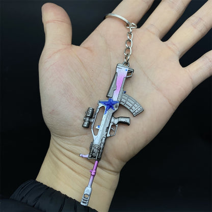 Tiny QBZ95 Iron Will Assault Metal Gun Keychain