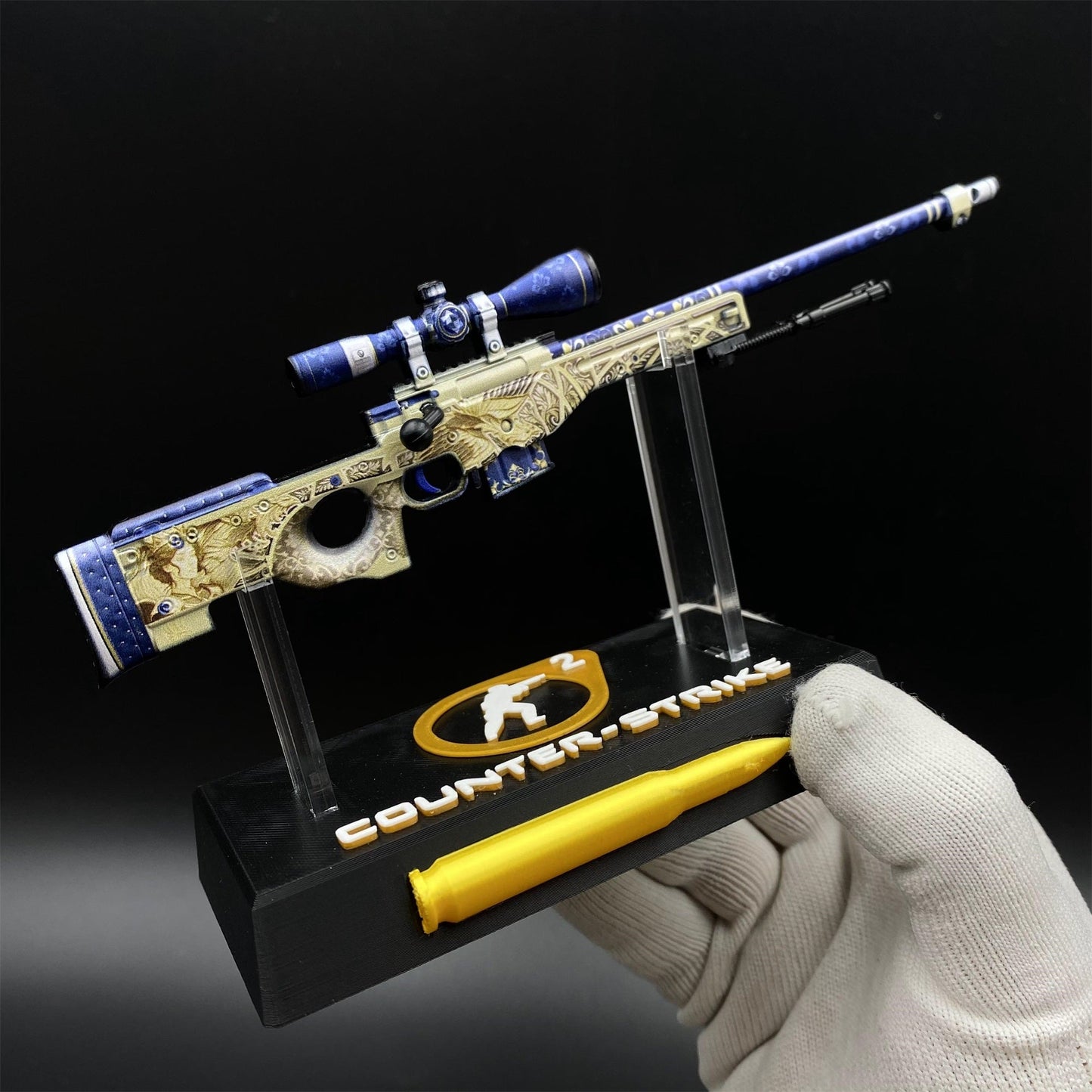 Hot Game CS2 Queen's Gambit AWP Metal Replica Game Prop Collectible