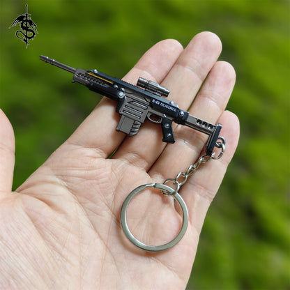 Mini R-63 Diligence Gun Metal Keychain