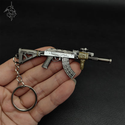 RE8 Mini Gun Metal Keychain Backpack Pendant 6 Options