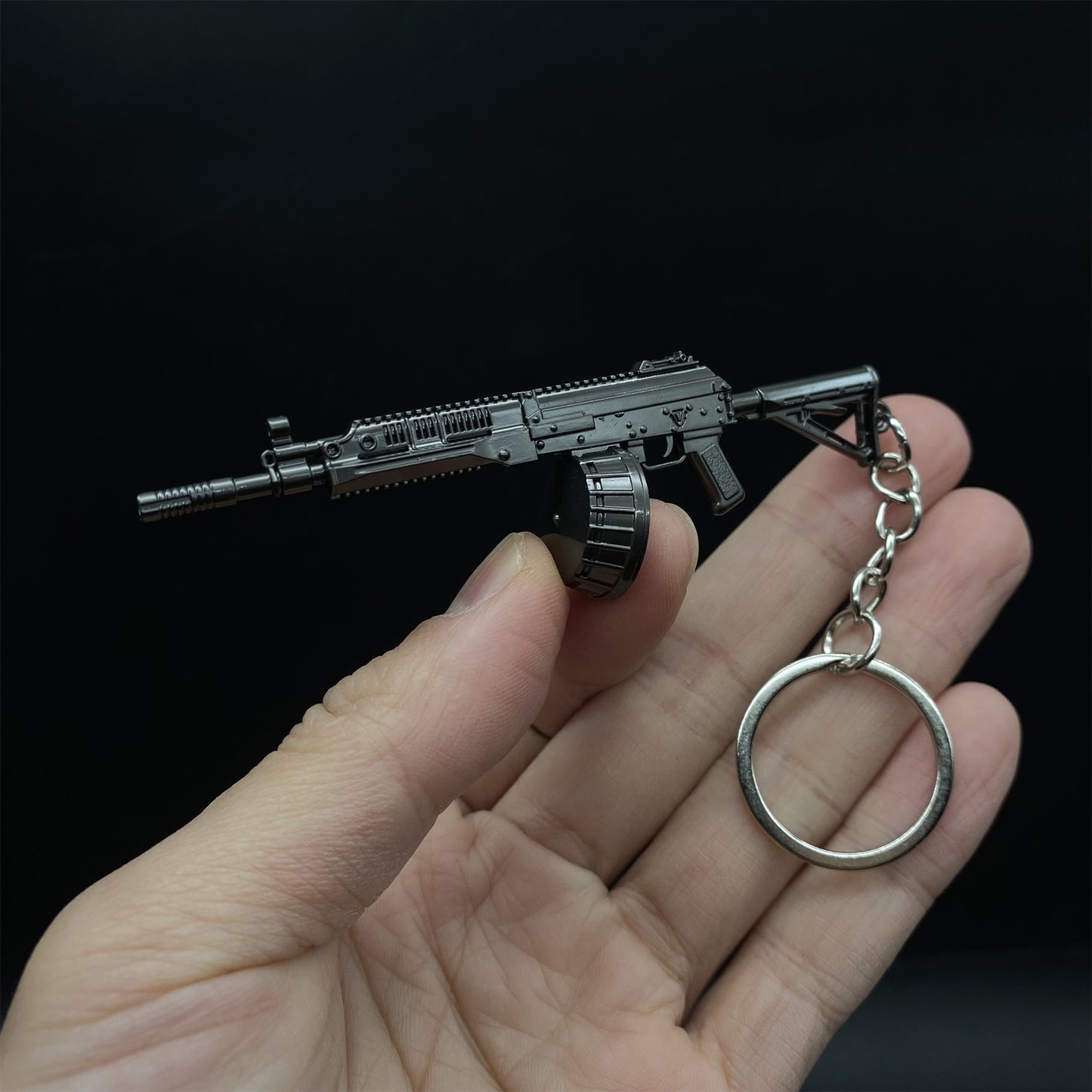 Tiny RPK 16 Metal Gun Keychain