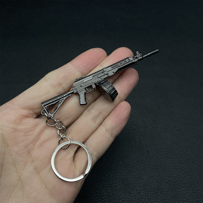 Tiny RPK 16 Metal Gun Keychain