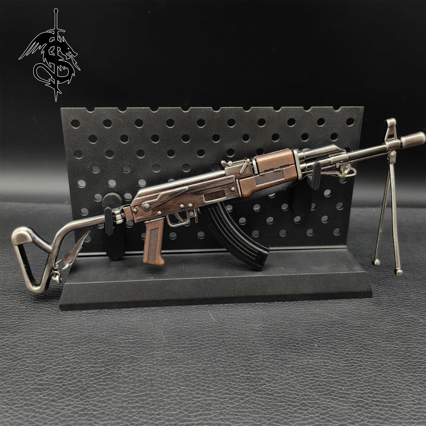 Metal AK-47 Assault Rifle RPK Light Machine Toy Gun Model