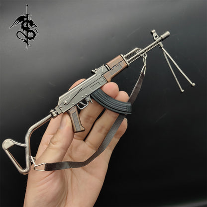 Metal AK-47 Assault Rifle RPK Light Machine Toy Gun Model