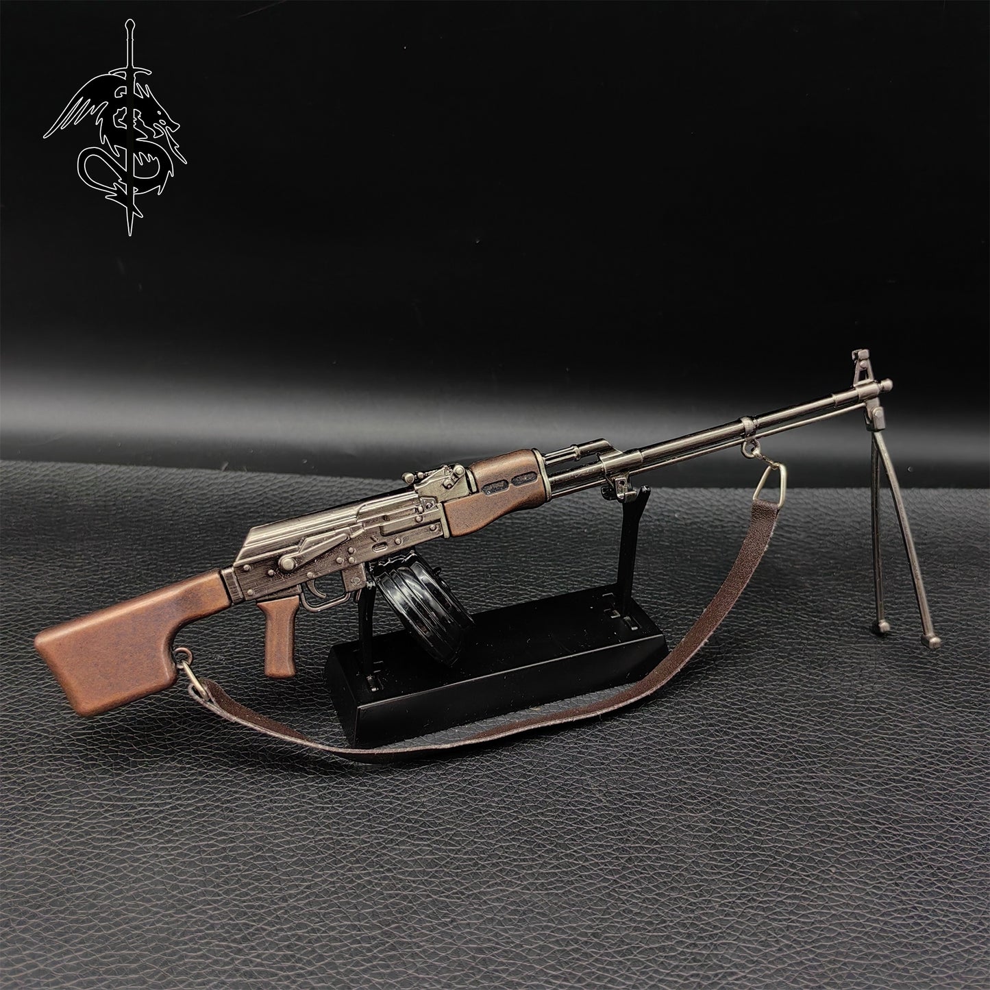 Metal AK-47 Assault Rifle RPK Light Machine Toy Gun Model