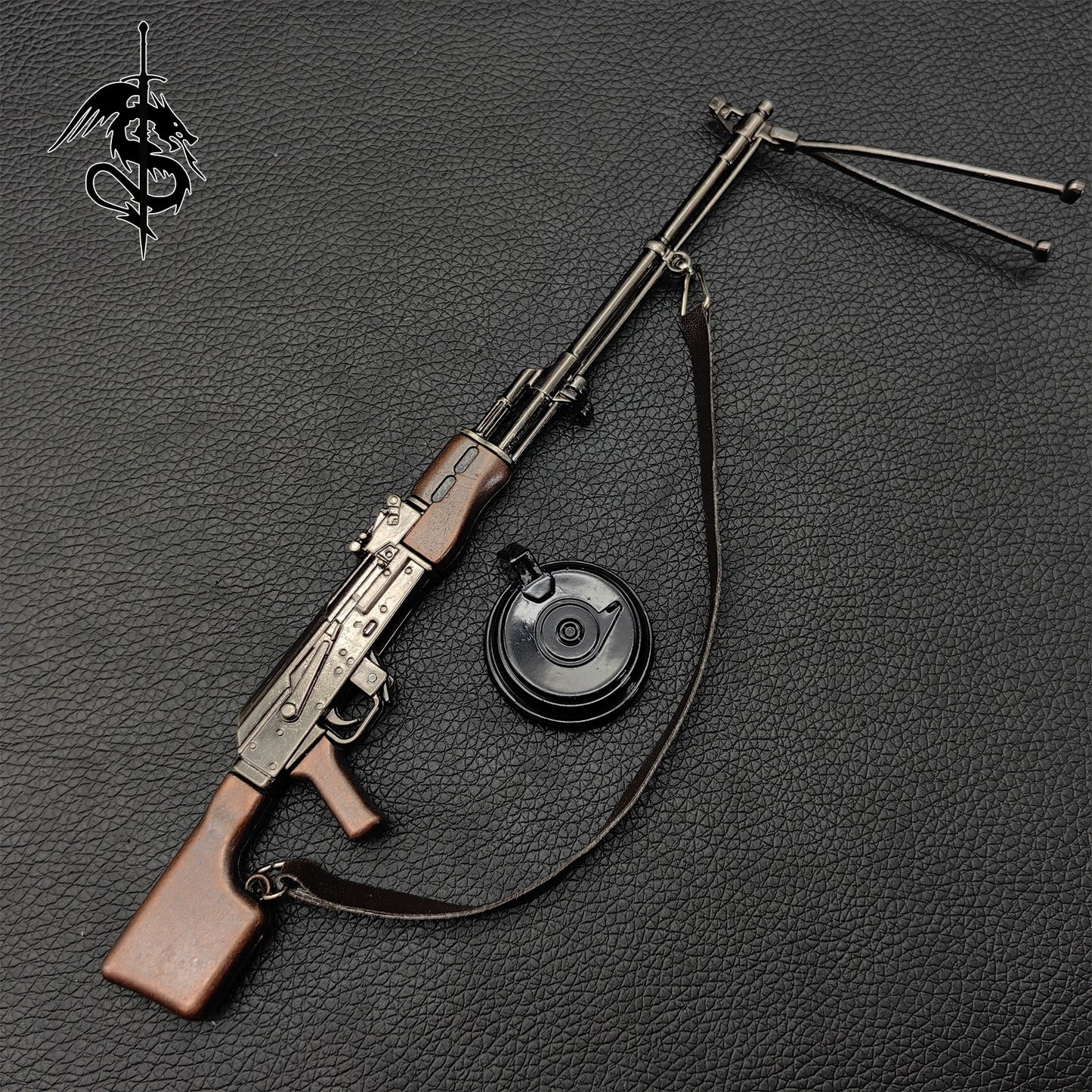 Metal AK-47 Assault Rifle RPK Light Machine Toy Gun Model