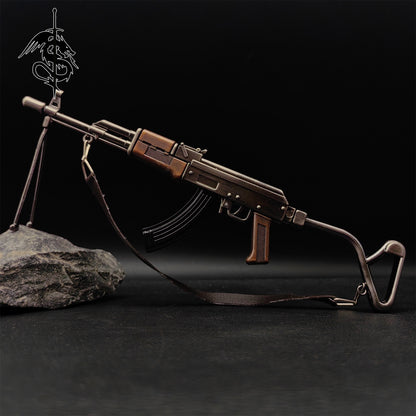 Metal AK-47 Assault Rifle RPK Light Machine Toy Gun Model