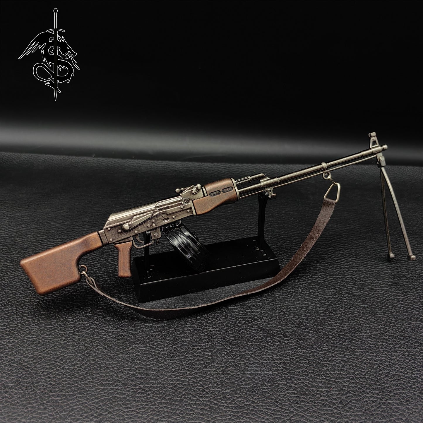 Metal AK-47 Assault Rifle RPK Light Machine Toy Gun Model