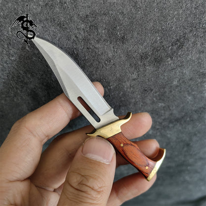 Tiny Rambo Hunting Knife EDC Portable Unboxing Knife