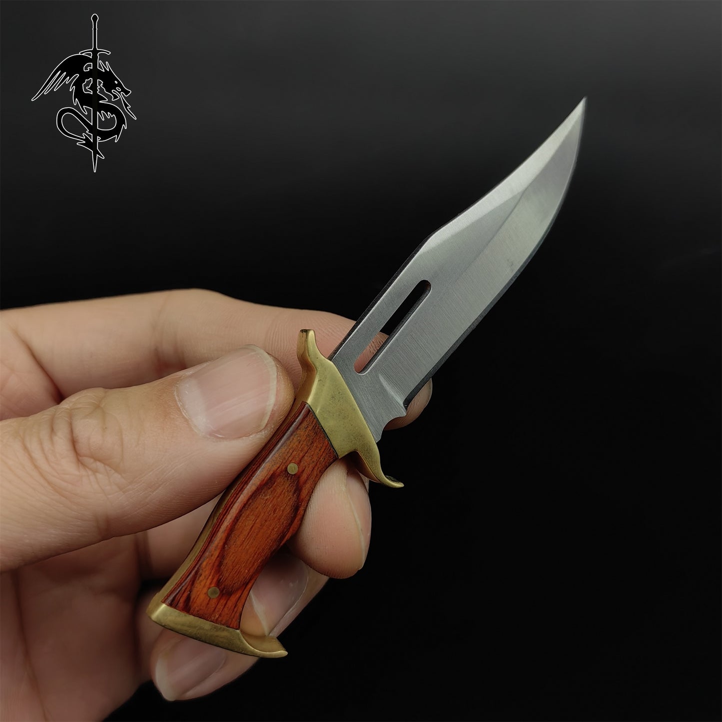 Tiny Rambo Hunting Knife EDC Portable Unboxing Knife