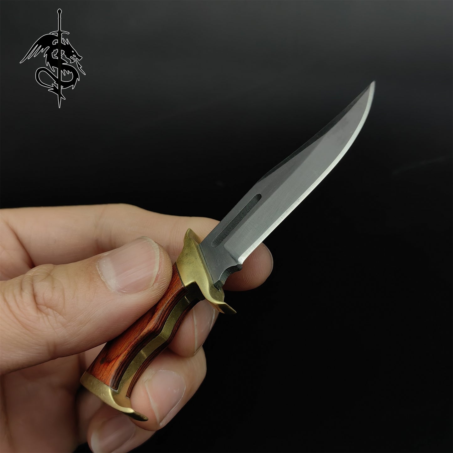 Tiny Rambo Hunting Knife EDC Portable Unboxing Knife