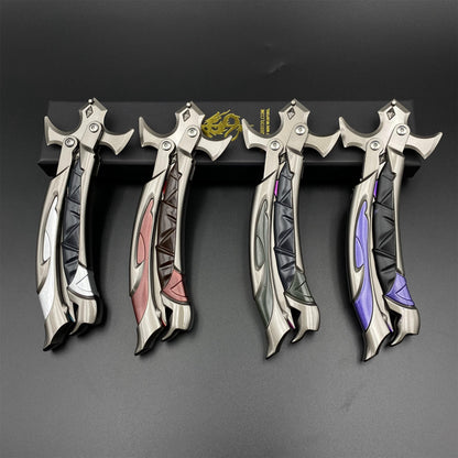 Reaver 3.0 Knife Reaver Balisong Butterfly Knife Trainer Dull Blade Replica For Collection