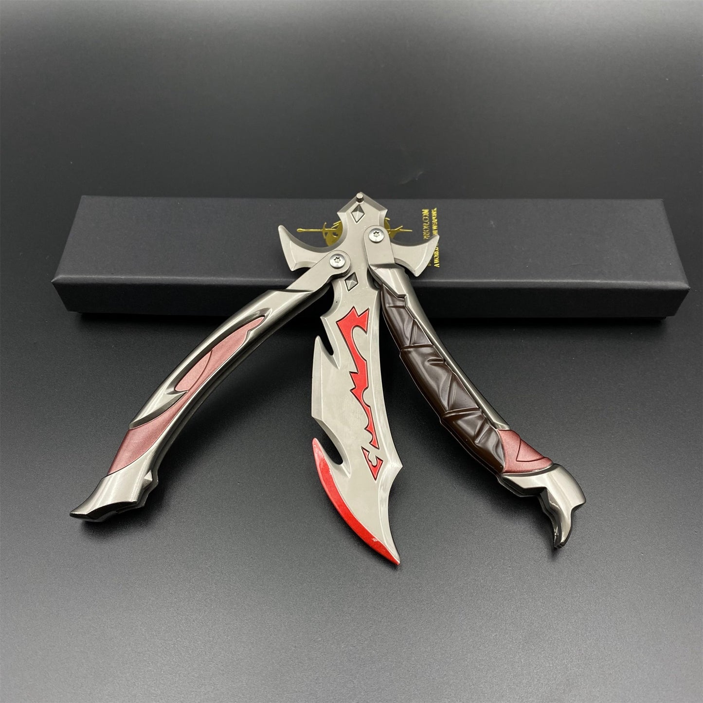 Reaver 3.0 Knife Reaver Balisong Butterfly Knife Trainer Dull Blade Replica For Collection