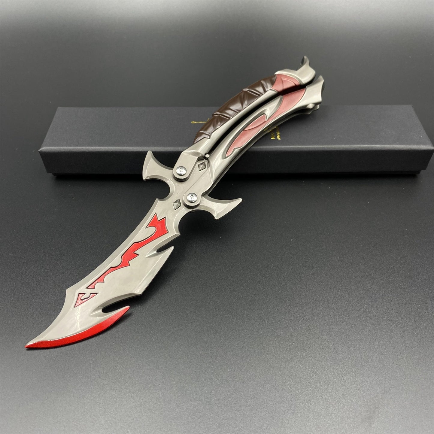 Reaver 3.0 Knife Reaver Balisong Butterfly Knife Trainer Dull Blade Replica For Collection
