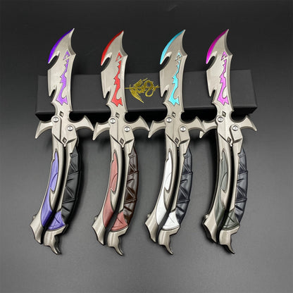 Reaver 3.0 Knife Reaver Balisong Butterfly Knife Trainer Dull Blade Replica For Collection