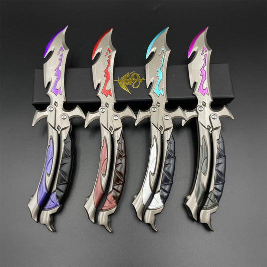 Reaver 3.0 Knife Reaver Balisong Butterfly Knife Trainer Dull Blade Replica For Collection