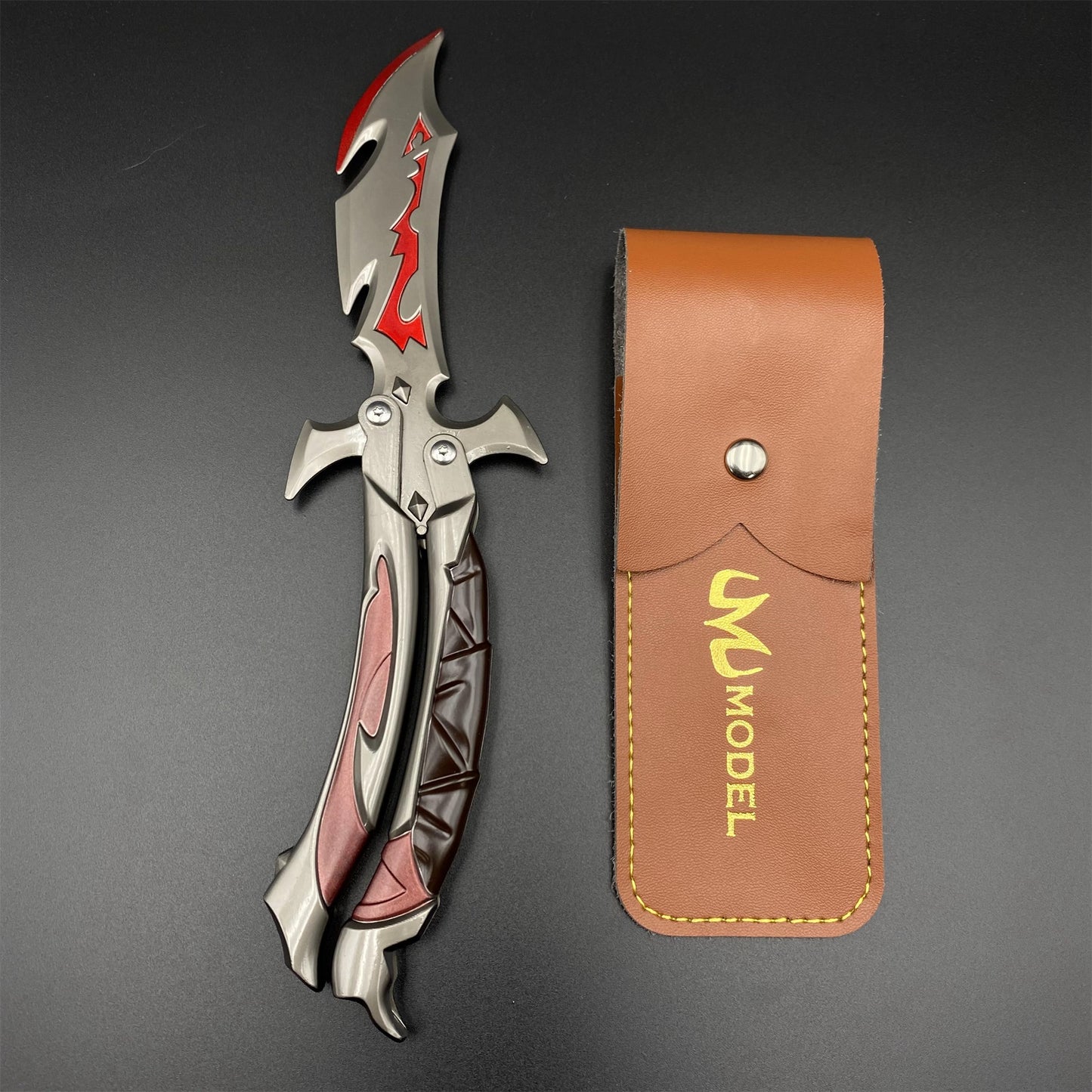 Reaver 3.0 Knife Reaver Balisong Butterfly Knife Trainer Dull Blade Replica For Collection