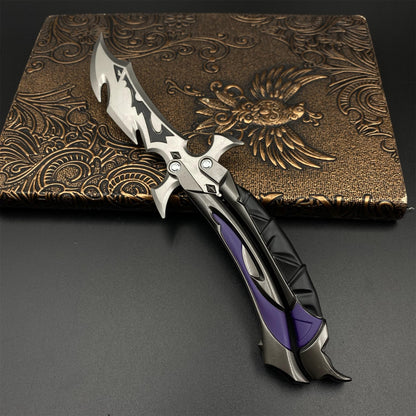 Hot Game Raever 3.0 Knife Reaver Balisong Butterfly Knife Blunt Blade Prop