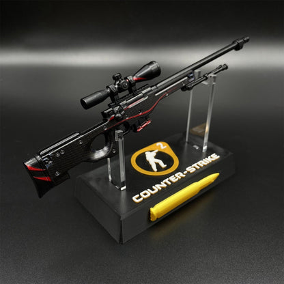 Hot Game CS2 Red Line AWP Metal Replica Game Prop Collectible