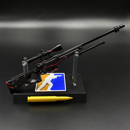Hot Game CS2 Red Line AWP Metal Replica Game Prop Collectible