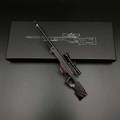 Hot Game CS2 Red Line AWP Metal Replica Game Prop Collectible