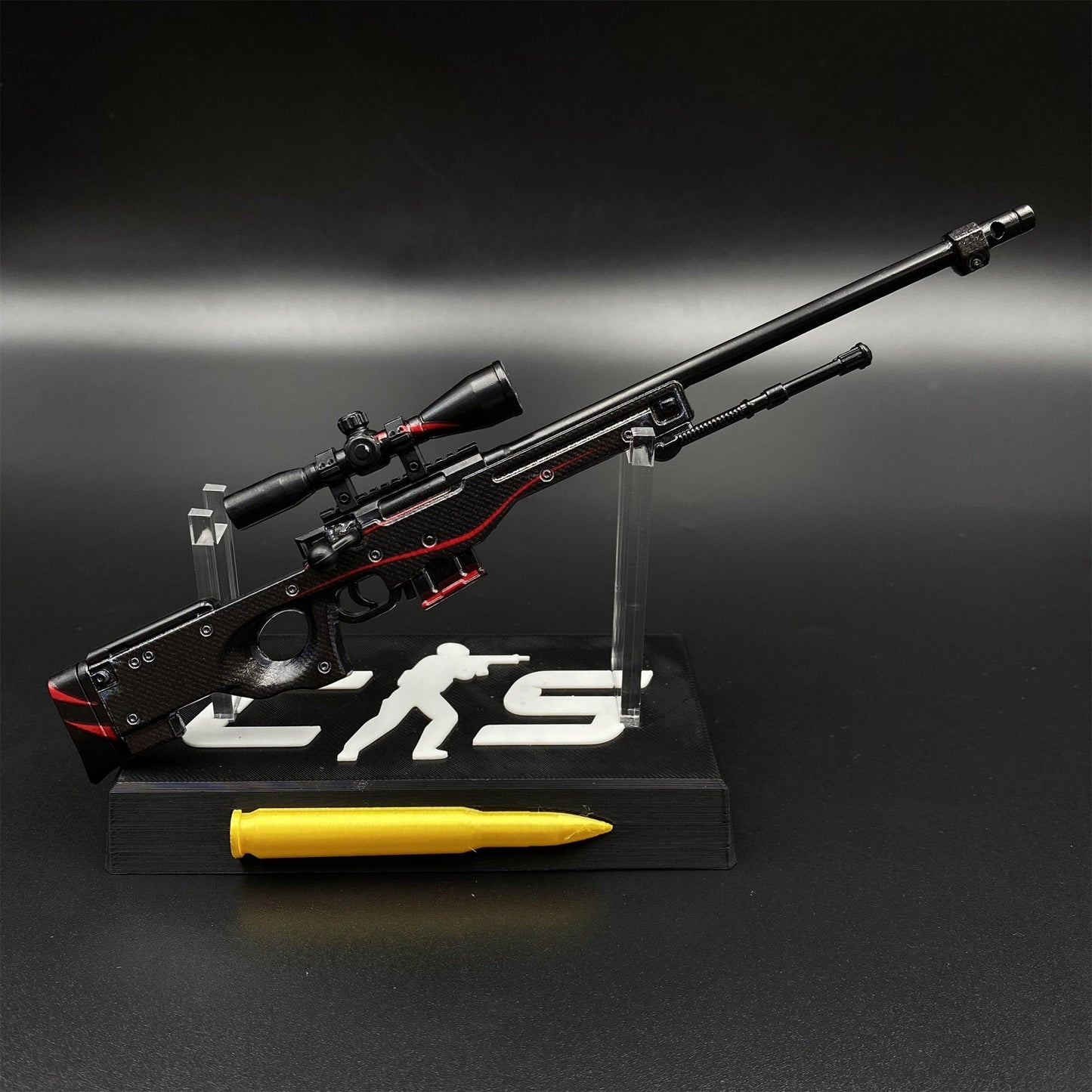 Hot Game CS2 Red Line AWP Metal Replica Game Prop Collectible