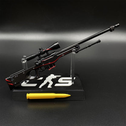 Hot Game CS2 Red Line AWP Metal Replica Game Prop Collectible