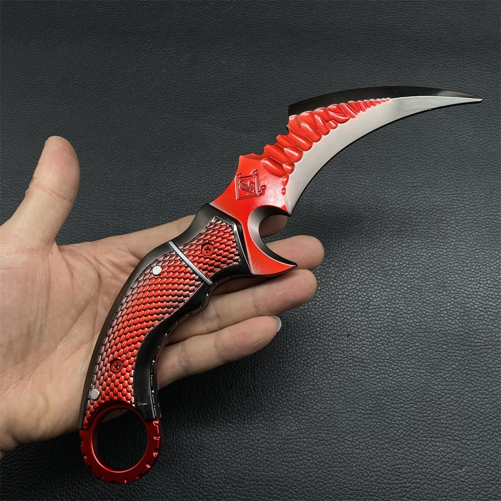 22CM Red Owl Karambit Metal Replica